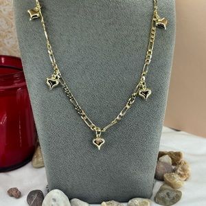 Heart charm necklace.